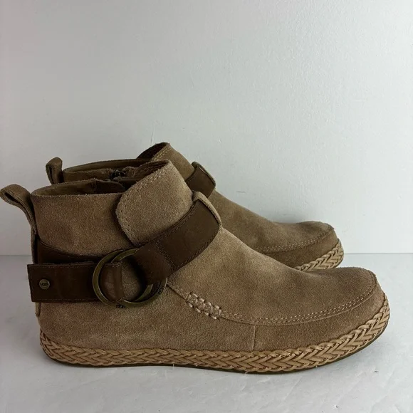 Ugg Sloane Tan Suede Ankle Boots - Picture 2 of 7